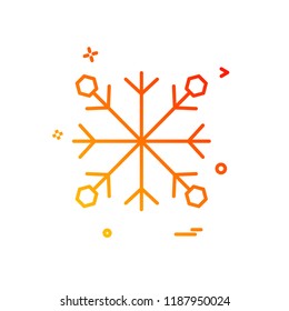 Snow flakes icon design vector