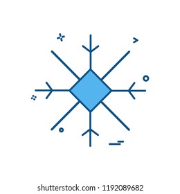 Snow flakes icon design vector