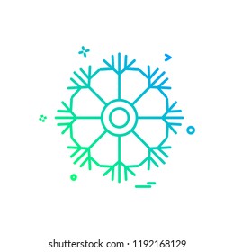 Snow flakes icon design vector