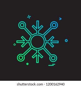 Snow flakes icon design vector