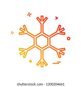 Snow flakes icon design vector