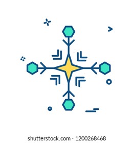 Snow flakes icon design vector