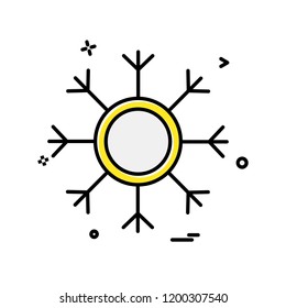 Snow flakes icon design vector