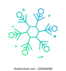Snow flakes icon design vector
