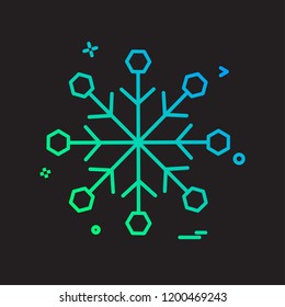 Snow flakes icon design vector