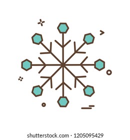Snow flakes icon design vector