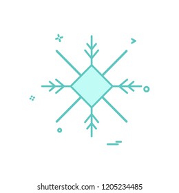 Snow flakes icon design vector