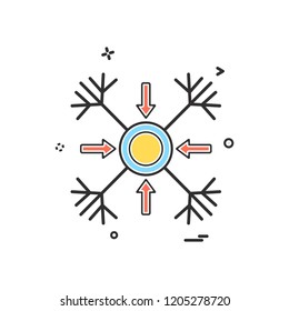 Snow flakes icon design vector