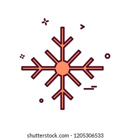 Snow flakes icon design vector