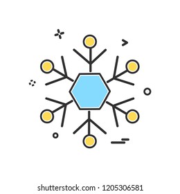 Snow flakes icon design vector