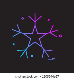 Snow flakes icon design vector