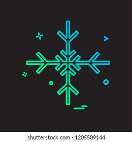 Snow flakes icon design vector