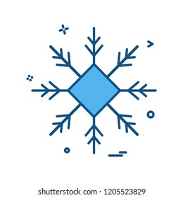 Snow flakes icon design vector