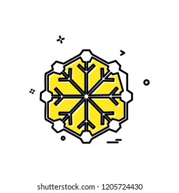 Snow flakes icon design vector