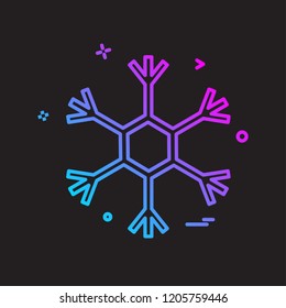 Snow flakes icon design vector