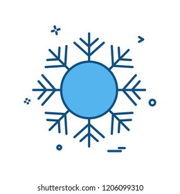 Snow flakes icon design vector