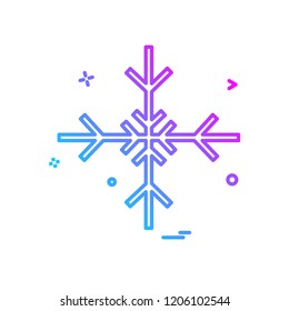 Snow flakes icon design vector