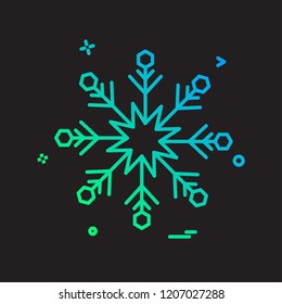 Snow flakes icon design vector