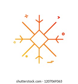 Snow flakes icon design vector