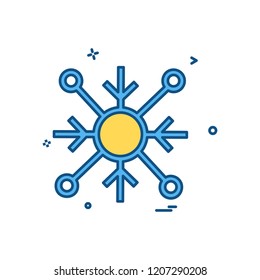 Snow flakes icon design vector