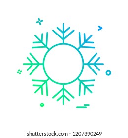Snow flakes icon design vector
