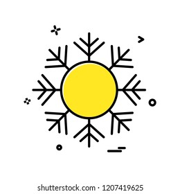 Snow flakes icon design vector