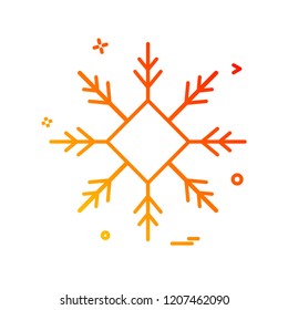 Snow flakes icon design vector