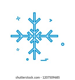 Snow flakes icon design vector
