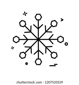 Snow flakes icon design vector