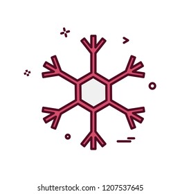 Snow flakes icon design vector