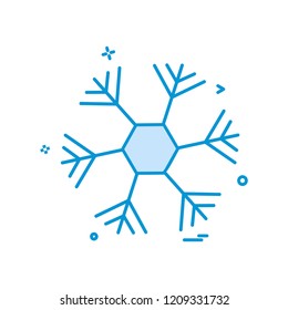 Snow flakes icon design vector