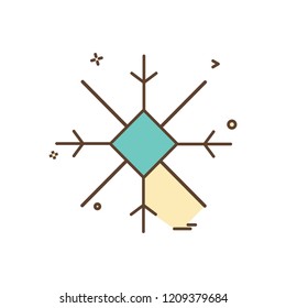 Snow flakes icon design vector