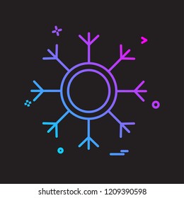 Snow flakes icon design vector