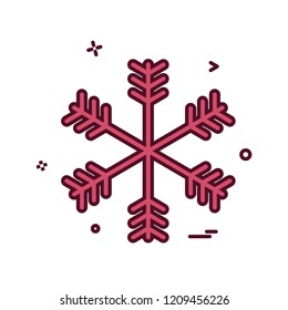 Snow flakes icon design vector