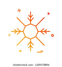 Snow flakes icon design vector