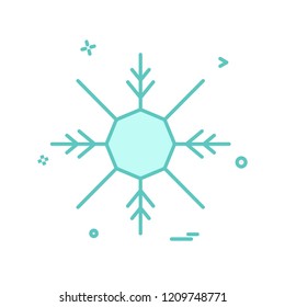 Snow flakes icon design vector