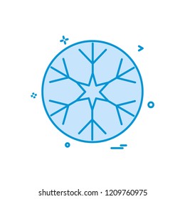 Snow flakes icon design vector