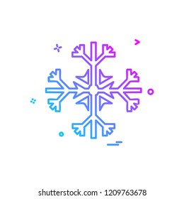 Snow flakes icon design vector