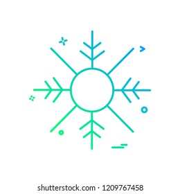 Snow flakes icon design vector