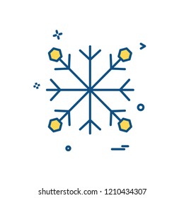 Snow flakes icon design vector
