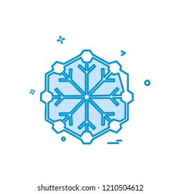 Snow flakes icon design vector