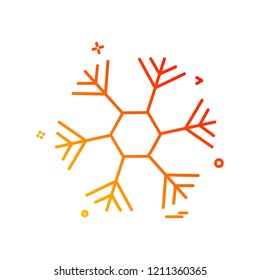 Snow flakes icon design vector