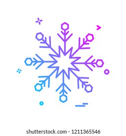 Snow flakes icon design vector