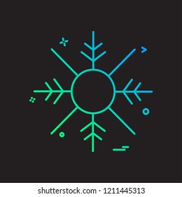 Snow flakes icon design vector