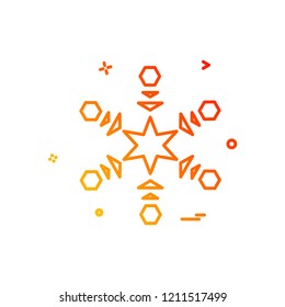 Snow flakes icon design vector