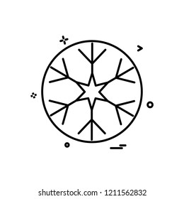 Snow flakes icon design vector