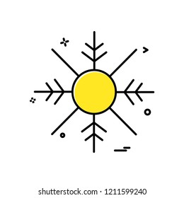 Snow flakes icon design vector