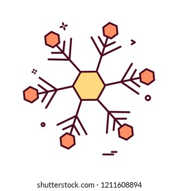 Snow flakes icon design vector