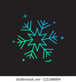 Snow flakes icon design vector