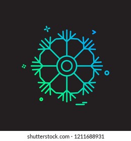Snow flakes icon design vector